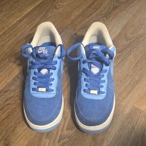 Nike Blue and White Sneakers